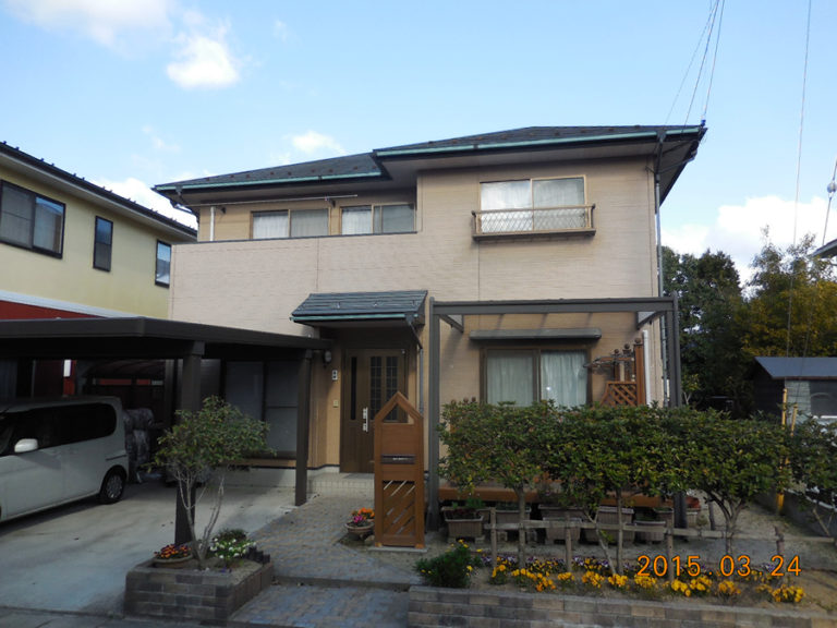 米子市S様邸の屋根外壁塗装工事の施工前