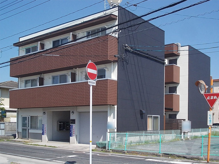 米子市錦町_アパート外壁塗装工事