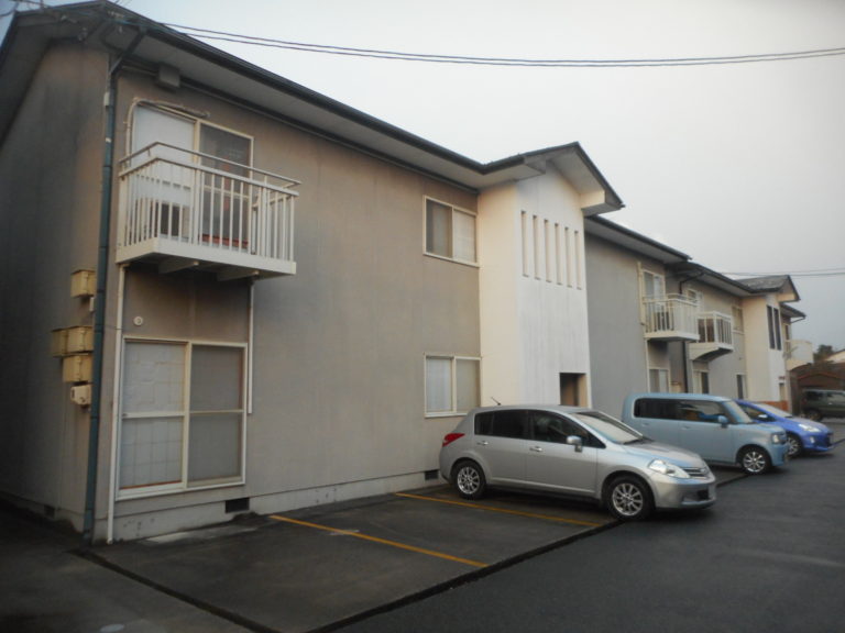 米子市車尾_4世帯×2棟アパート_外壁塗装工事