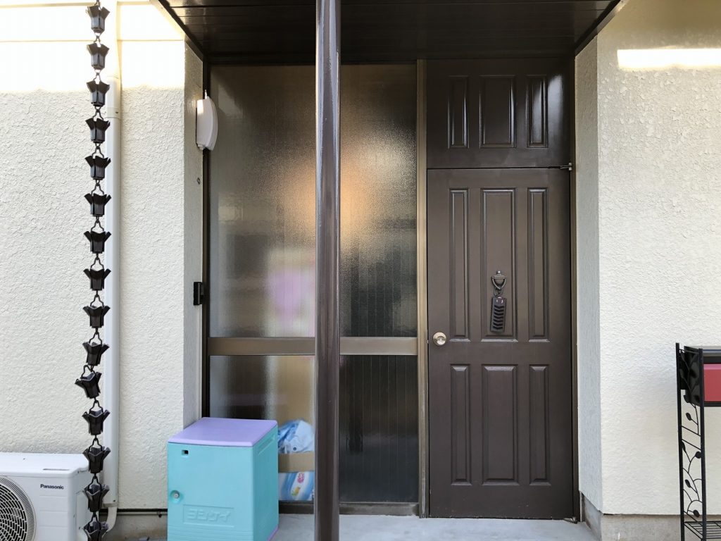 米子市米原_M様邸_玄関ドア取替工事_施工前
