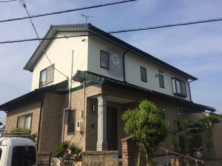 米子市中島_I様邸_外壁塗装工事_施工後住宅