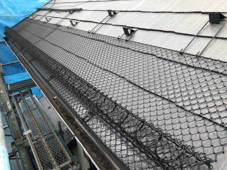 米子市東福原_M様邸_屋根塗装・雪止め取付工事
