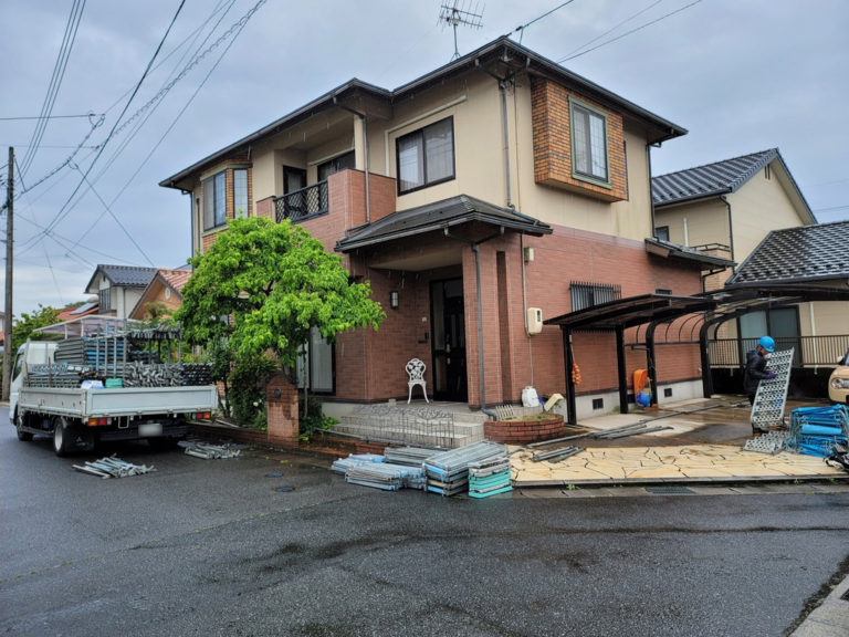 米子市Y様邸　屋根、外壁塗装工事施工前