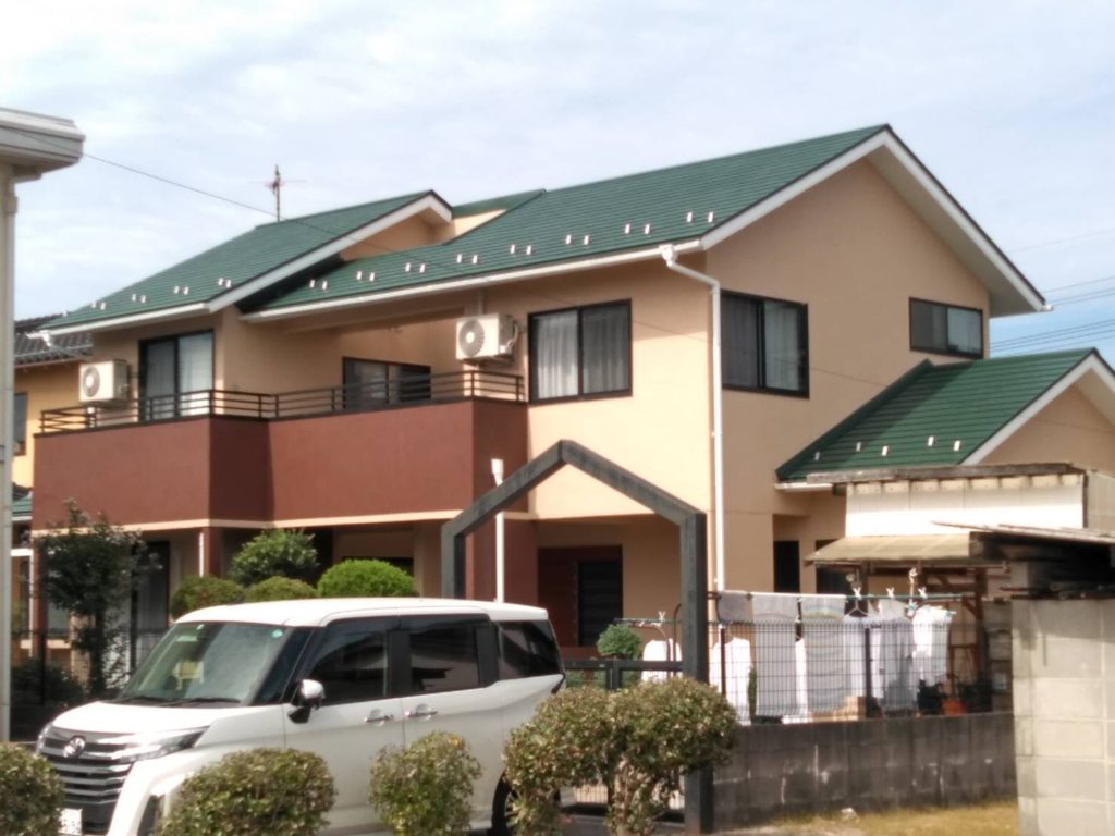 米子市和田町I様邸 屋根張替え外壁塗装工事