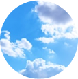 青い空に白い雲