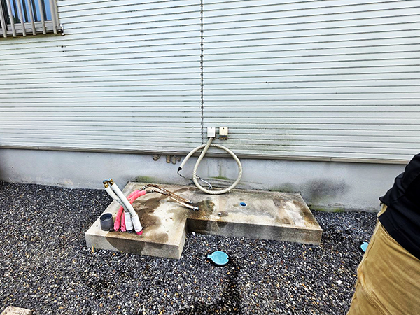 エコキュート取り外し
